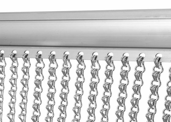 Decorative Aluminum Double Hook Metal Chain Fly Curtain Mesh Hanging Ceiling Mesh