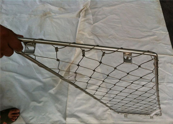 Anti UV Black Oxide Wire Rope Mesh with 20mm to 200mm Aperture and 1.2mm to 3.2mm Cable Diameter