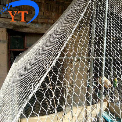 2.5Mm Stainless Steel Zoo Mesh Non Rusting Ferrule Rope Mesh Customizable