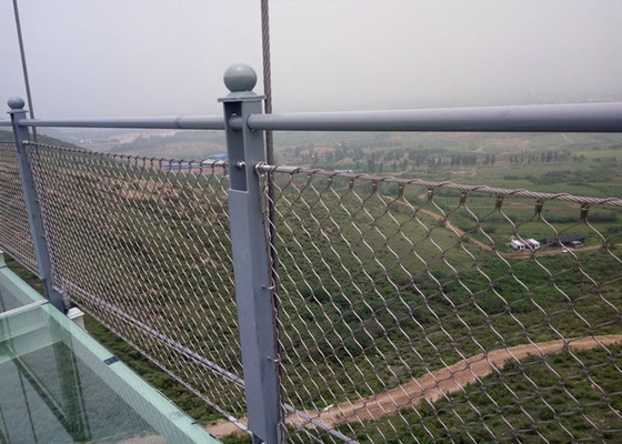 Średnica siatki stalowej o średnicy 2,5 mm do balustrady lub ogrodzenia balustrady