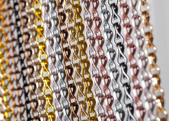 Dekoracyjna sala wystawowa Chain Link Fly Screen 90x210cm