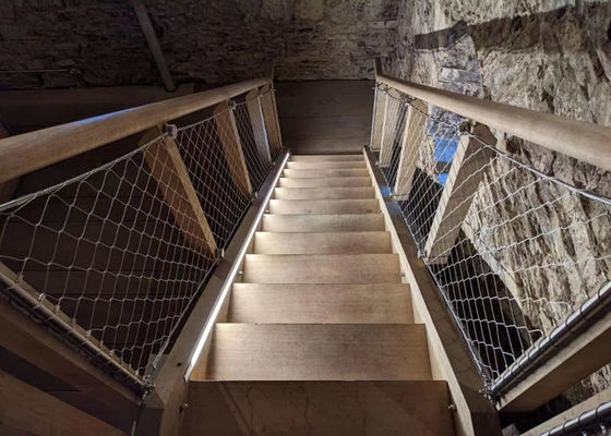 Siatka z kabli ze stali nierdzewnej 304, oczko 50x50mm, do balustrad