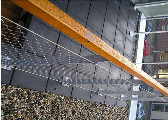 Dostosowana siatka kablowa balustrady 7x7, siatka linowa ze stali nierdzewnej