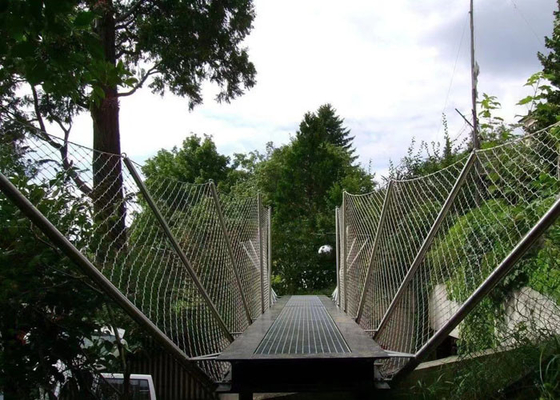 304 316 Most wiszący Siatka zabezpieczająca ze stali nierdzewnej z siatką linową 2,5 mm