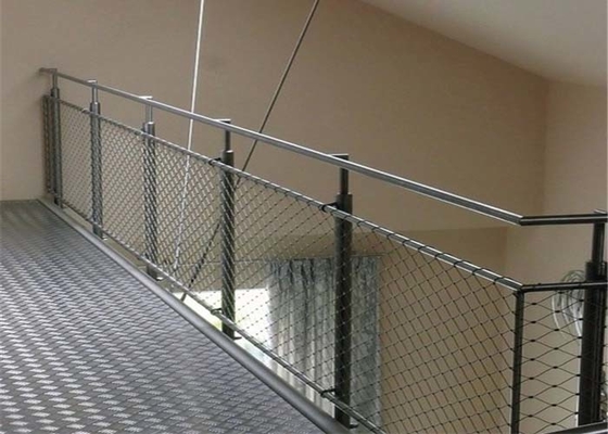 odporna na zużycie siatka druciana z balustradą SS o grubości 2,0 mm do korytarza