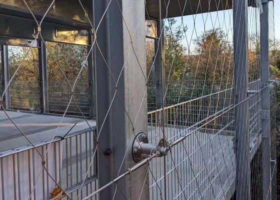 Ogrodzenie z siatki linowej Elastyczna siatka kablowa ze stali nierdzewnej Do budowy