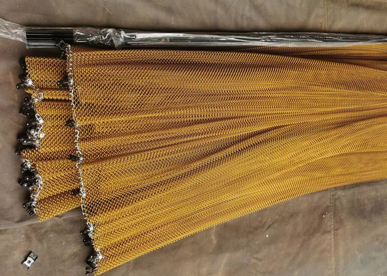 1mm Dekoracja Dzielnik pokoju Łańcuch Link Kurtyna aluminiowa z kolorem