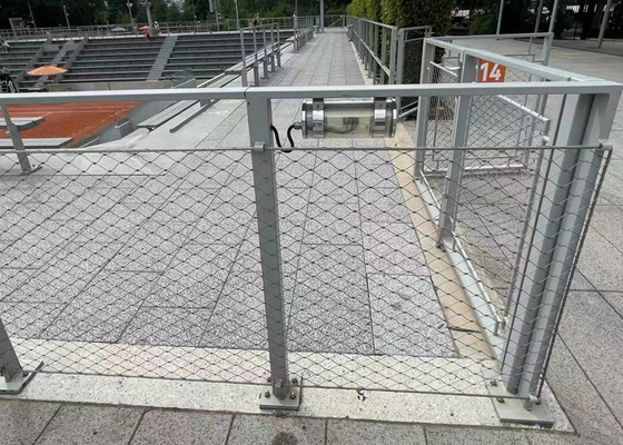 Siatka kablowa Fence X Tend z liną ze stali nierdzewnej Ss304 2,0 ​​mm Odporną na warunki atmosferyczne