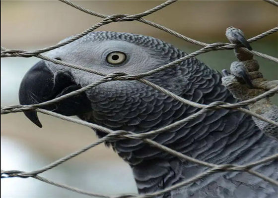 Polerowana powierzchnia Zoo Wire Mesh z 60 stopniami Diamond Mesh i stału nierdzewnego liny