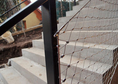 AISI316 Balustradowa siatka kablowa, 1,5 mm elastyczna stalowa siatka kablowa
