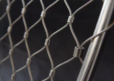 Wystrój balustrady Elastyczna siatka druciana AISI 316 Wykończona wanna ultradźwiękowa