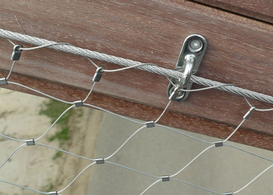 Siatka z drutu stalowego AISI316 X-Tend Cable Wire Mesh Net 1.2mm-4.0mm z tulejkami
