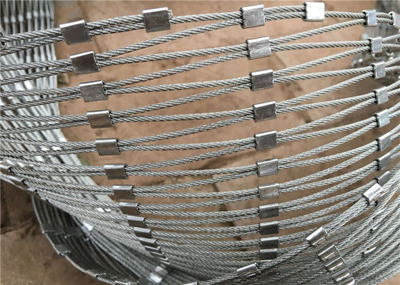 CE Approved Aviary Wire Netting with 20mm to 50mm Mesh Opening and 2,0mm Wire Diameter Stainless Steel Cable Mesh