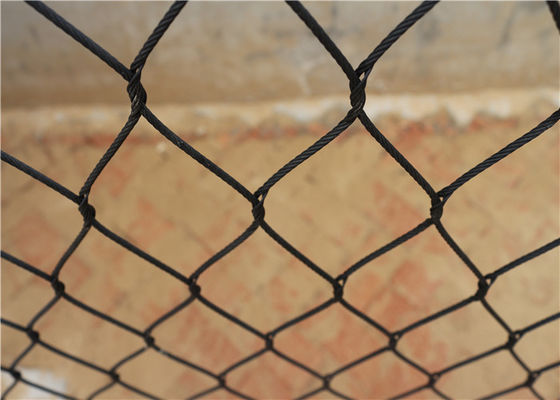 Anti UV Ferrule Black Oxide Wire Rope, Tkana lina z drutu stalowego z certyfikatem CE