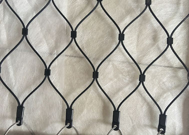 AISI 316 Grade Black Wire Wire Wire Mesh Ferruled And Wiązane Type