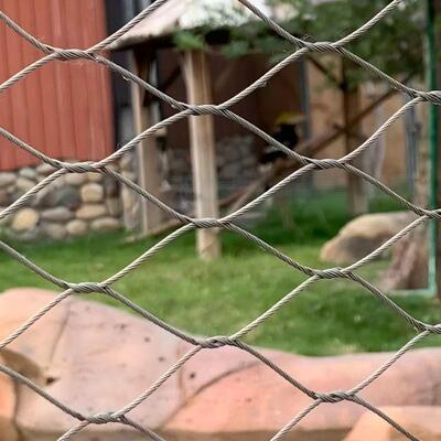 Elastyczna sieć liniowa ze stali nierdzewnej sieć przeciwpadkowa do ogrodzenia klatki zoologicznej