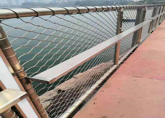 Siatka z siatki ze stali nierdzewnej 7 X 19 do balustrady