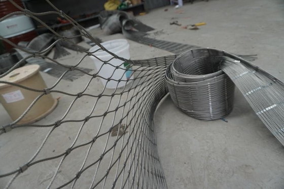 Zwierzęta Zoo Stal nierdzewna Ferrule Rope Mesh 1.5-3.0mm Dia