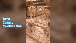 Obramowanie siatki kablowej ze stali nierdzewnej