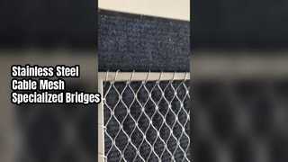 Siatka kablowa ze stali nierdzewnej specjalizująca się w mostach
