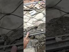 Jednoczęściowa siatka linowa ze stali nierdzewnej, wygodna i pewna instalacja na miejscu